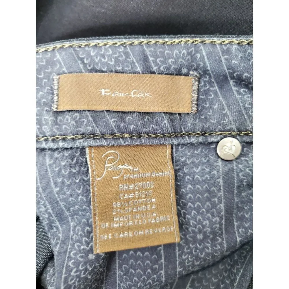 Paige Fairfax Super Dark Wash Flap Pocket Denim Mini Skirt Made in USA NWT